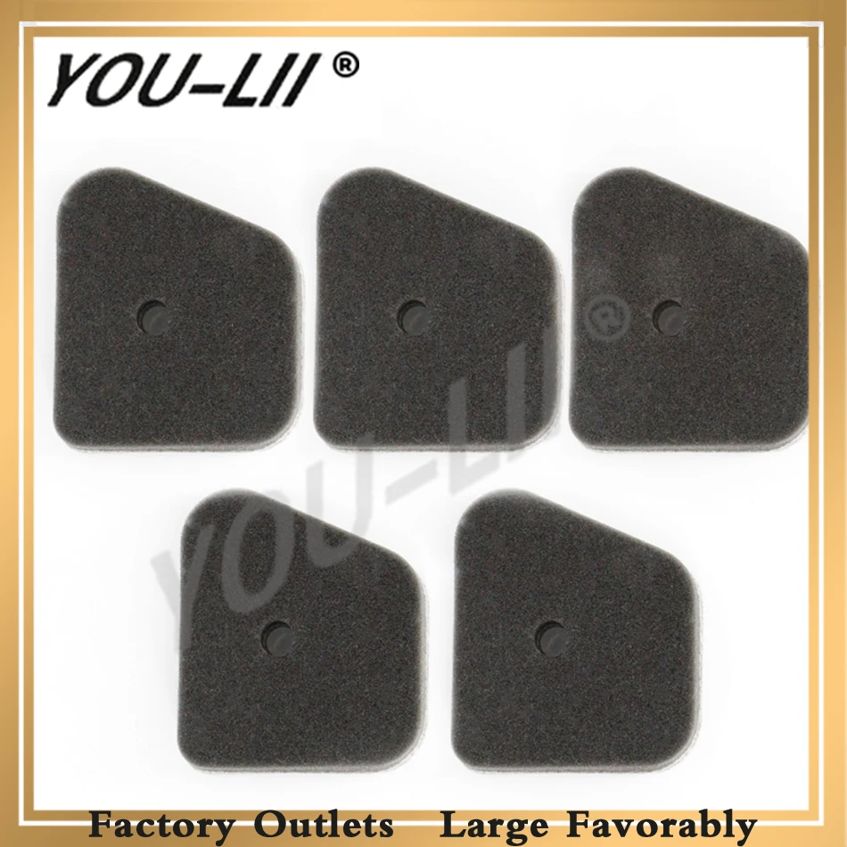 

YOULII 5 Pcs Air filter for STIHL FC55 FS38 FS45 FS46 FS55 HL45 KM55 KM85 Weedeater Trimmer 4140 124 2800