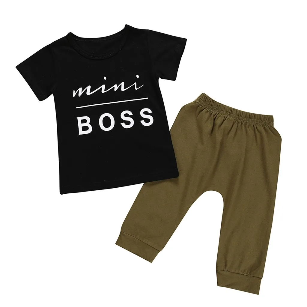 Летний детский хлопковый мини свитшот с надписью Boss для мальчиков и девочек топы