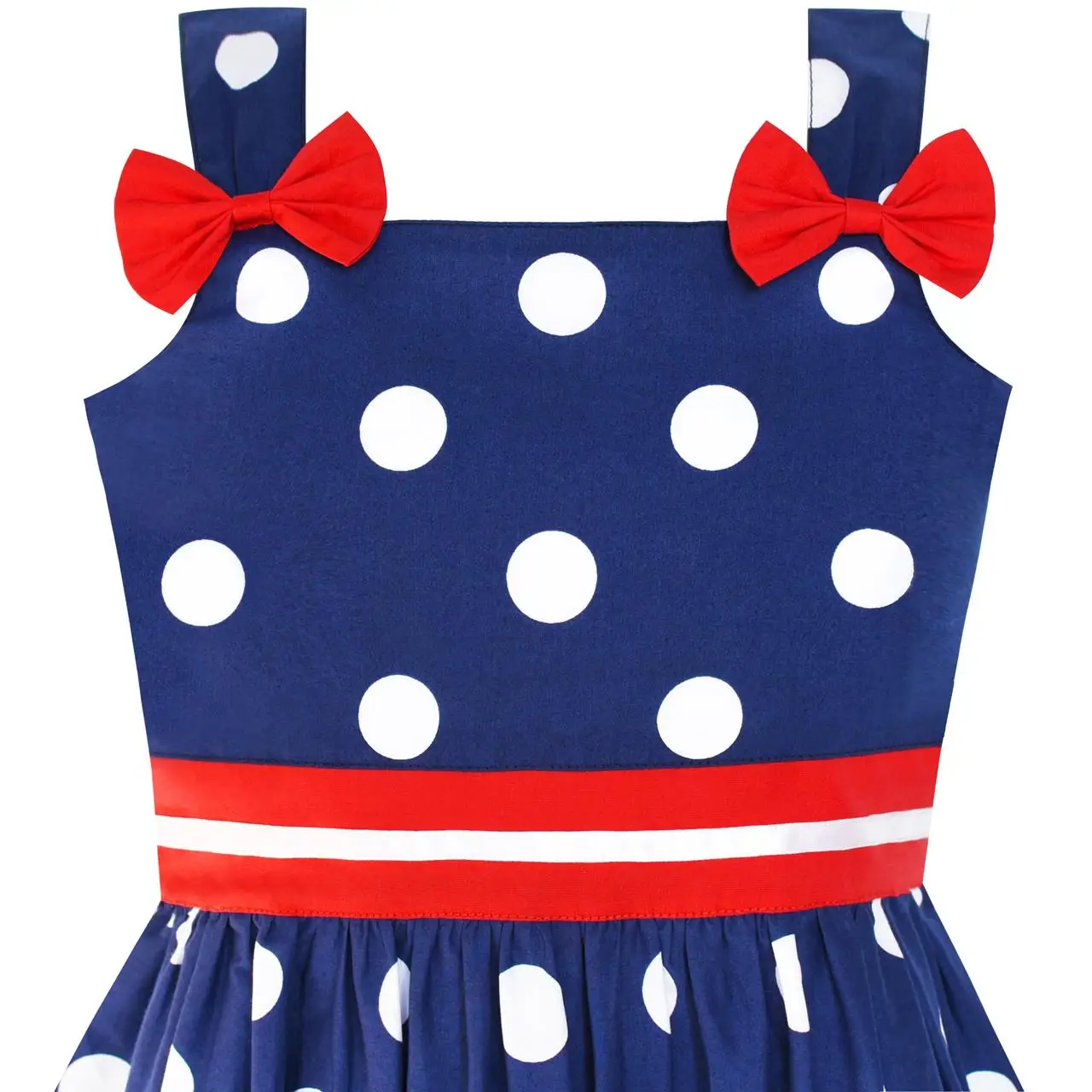 Sunny Fashion платья для девочек новогодние костюмы Мультфильм Темно-синий Точка