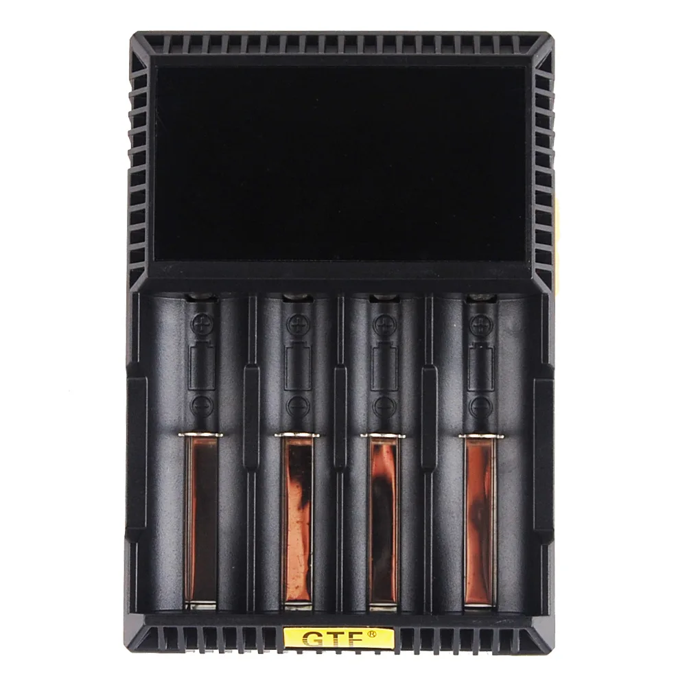 

GTF Universal Lithium Battery Charger for 18650 26650 21700 16340 AA AAA 3.7V 3.2V 1.2V Ni-MH Cells Smart LCD Battery Charger