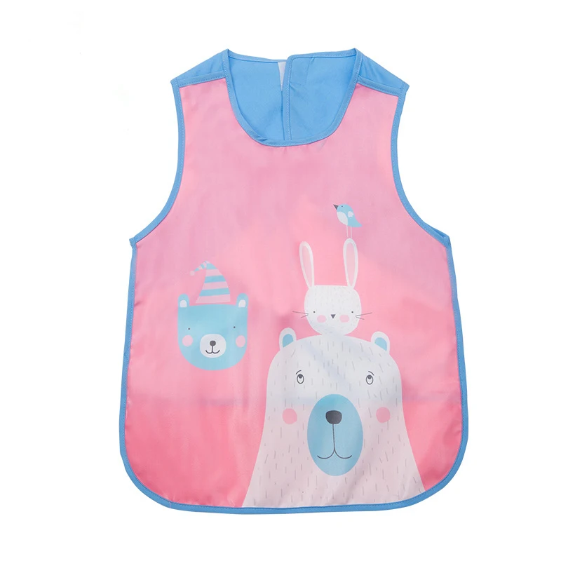 Pink bear Kocotree брендовый креативный Детский милый Рабочий Фартук с рисунком робота Zakka Кухонный Фартук с карманом для приготовления пищи и выпечки - Цвет: Pink bear