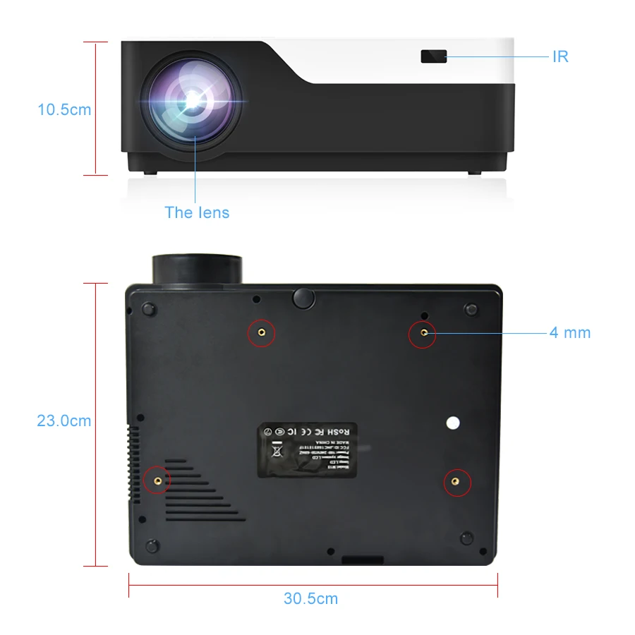 TouYinger M18 проектор 1080p Разрешение 5500 люмен, Android AC3 опция, светодиодный видеопроектор домашний кинотеатр Full HD кинопроектор