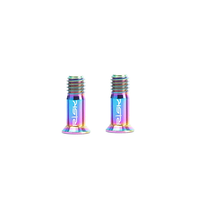 2pcs Rainbow 2 шт. M5x14.2 титановый велосипедный задний переключатель, болт Jockey Wheel для MTB шоссейного велосипеда, 3 цвета, направляющий роликовый болт для велосипеда, болт 1,13 г - Цвет: 2pcs Rainbow