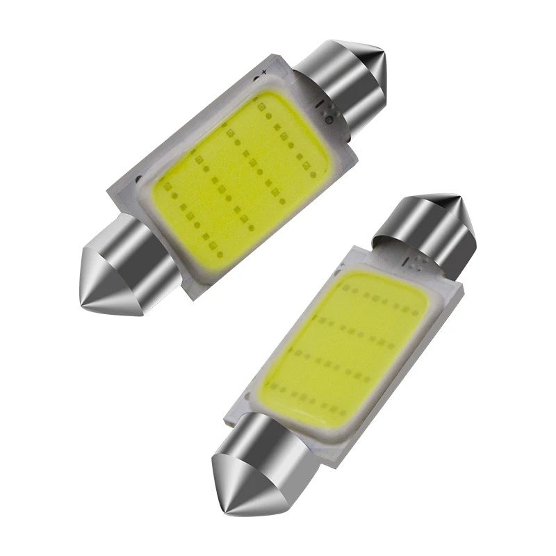 1х гирлянда COB 31 мм 36 мм 39 мм 42 мм светодиодный светильник 12 чипов C5W DC12V белый цвет Автомобильный купольный светильник Авто интерьерная Лампа 12В автомобильные аксессуары