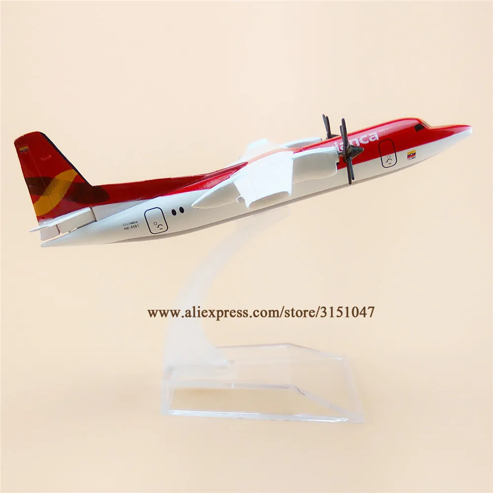 Сплав металла красный воздух авиация FOKKER FOK F50 авиакомпания модель самолета F 50