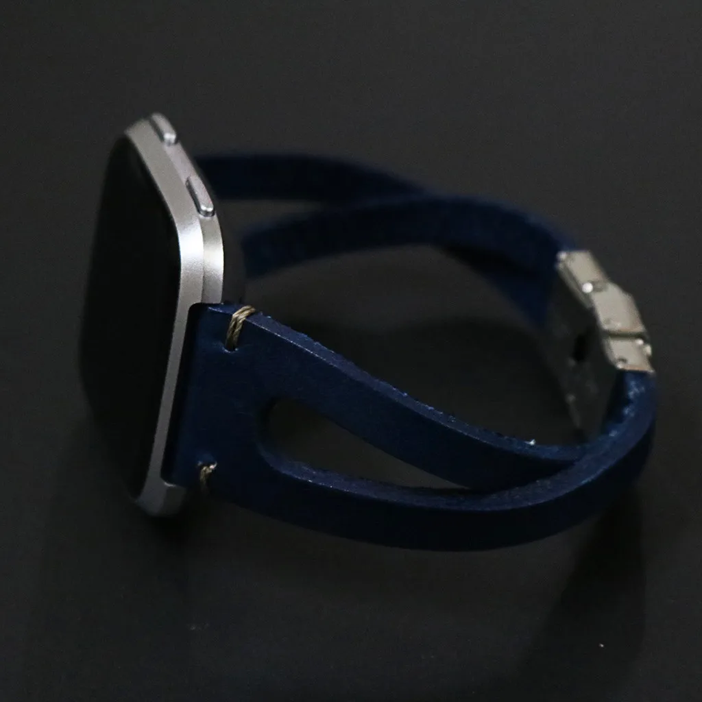 Ouhaobin кожаный ремешок для Fitbit Versa/Versa Lite, сменный Браслет, Кожаный ремешок, браслет на запястье 601