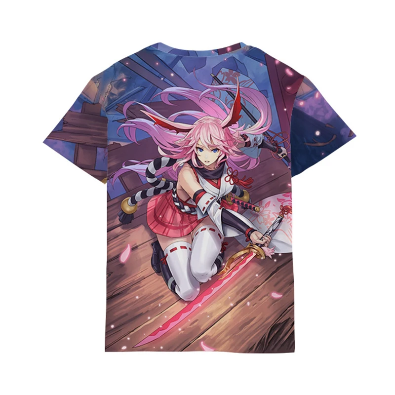 Honkai Impact 3 Yae Sakura 3D Футболка с принтом маскарадный костюм MmiHoYo для мужчин и женщин Летняя модная повседневная футболка футболки с коротким рукавом