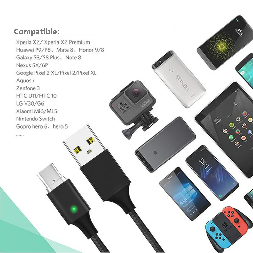 3 в 1 USB Магнитный зарядный кабель Реверсивный для передачи данных Быстрая зарядка