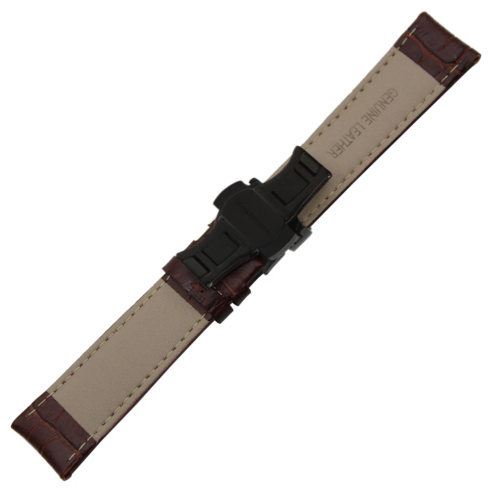 Ремешок из натуральной кожи для наручных часов Panerai часы PAM однотонный стальной