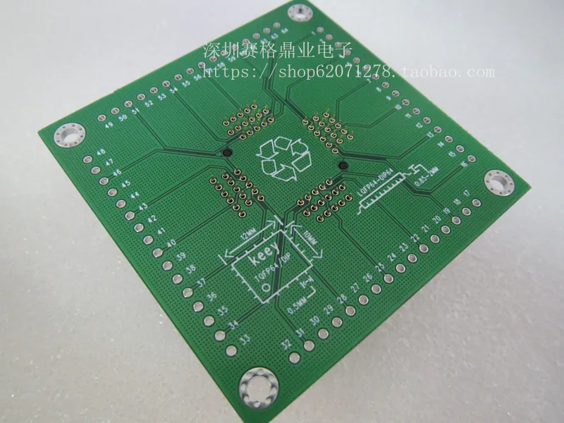 OTQ-64-0.5-04 LQFP64/DIP64 IC Тесты сиденье скамья гнездо адаптера Программирование