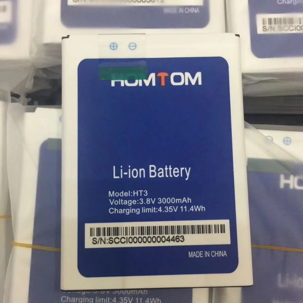Для Homtom HT3 батарея для Pro Batterie аккумуляторная AKKU 3000mAh|Аккумуляторы мобильных