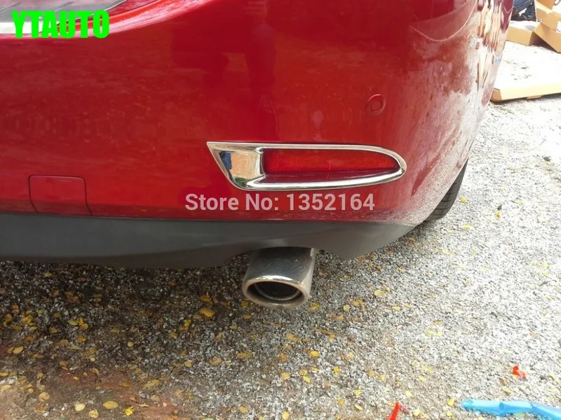 

Car rear fog light cover bezel for Mazda 6 atenza 2014 2015,ABS chrome,2pc/lot,free shipping