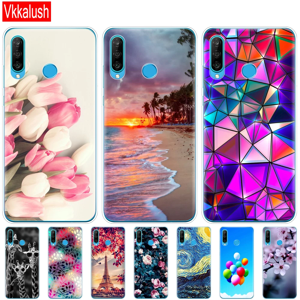 Чехол для Huawei P30 Pro чехол Забавный силиконовый из ТПУ задняя крышка телефона