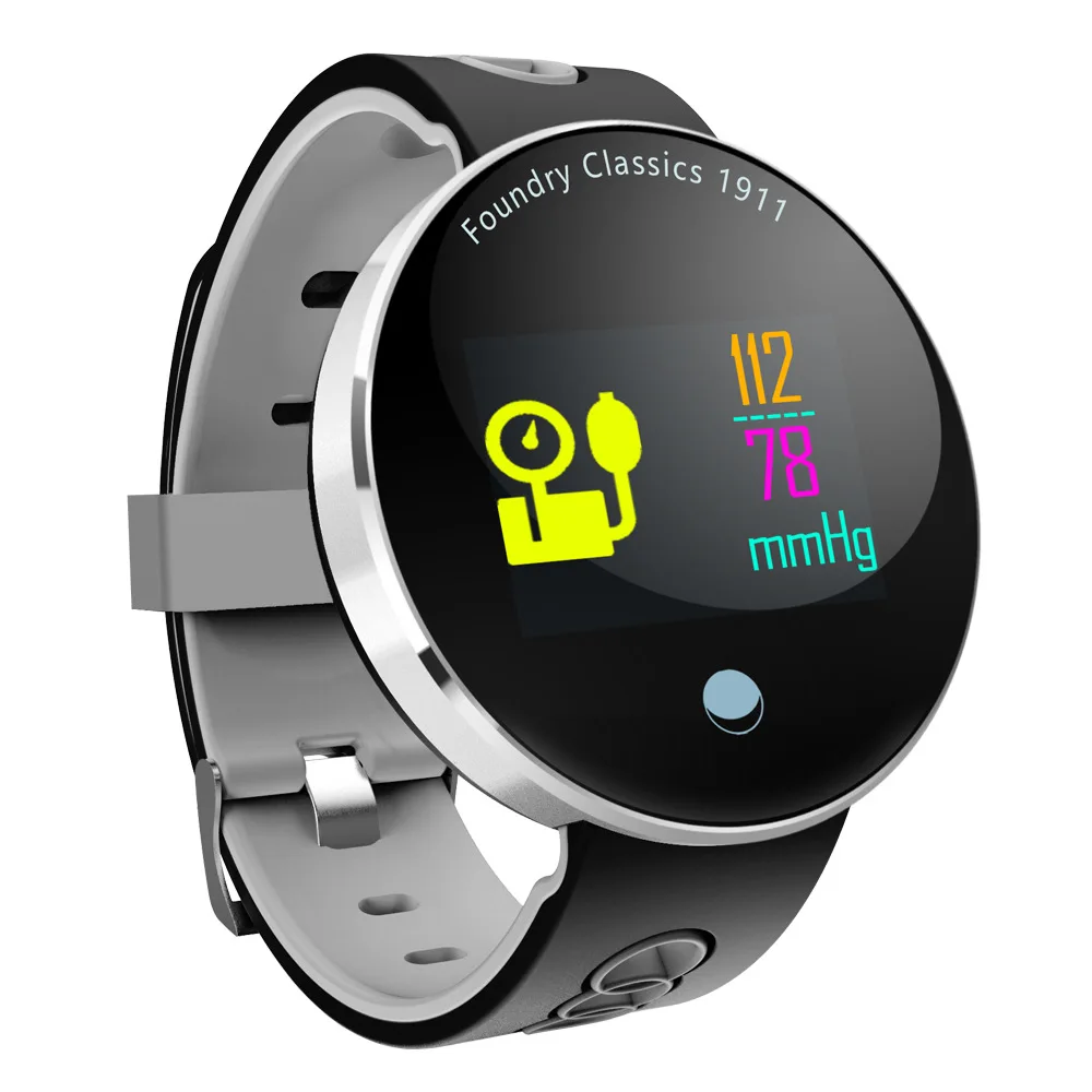 

Q8 Vo Waterproof Heart Rate Blood Pressure Oxygen Sleep Monitor Fitness Bluetooth Smartwatch For Man