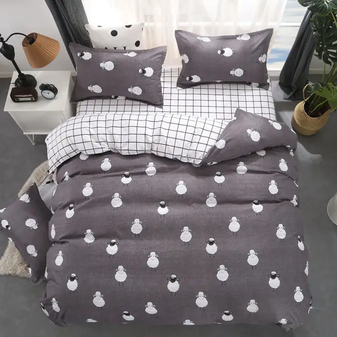 Unihome одеяло с микрофиброй из полиэстера комплект 1 шт. пододеяльник 1 шт. простыня комплект 2 шт. наволочка Полный/Королева/Комплект постельного белья королевского размера - Цвет: AS
