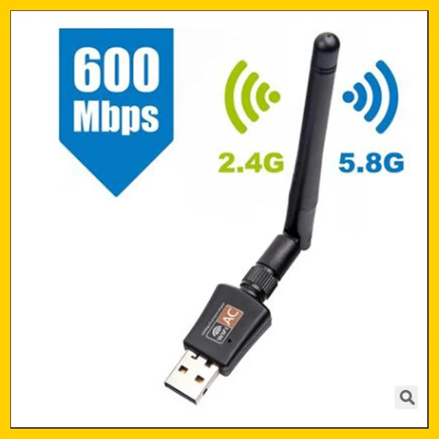 Миниатюрная беспроводная сетевая карта 600 Мбит/с USB роутер Wi Fi адаптер эмиттер
