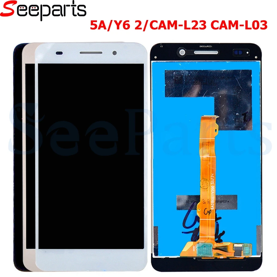 

For Huawei Y6 ii LCD Display Touch Screen Digitizer Assembly With Frame Replacement For Huawei Y6 ii CAM-L23 CAM-L03 5.5" LCD