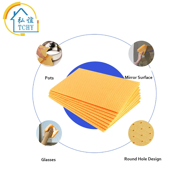 

TCHY 1 шт. кухонное полотенце, Нетканая впитывающая салфетка для мытья стекла, антисмазка, салфетки для мытья посуды, салфетки для дома, кухни, ...