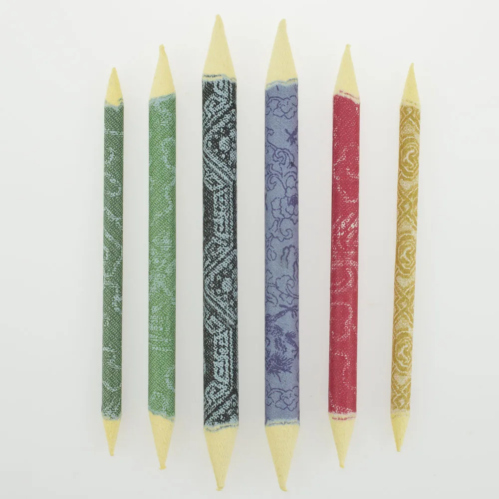 6PCs/2 sets Pastel Charcoal Blenders paper stumps Tortillon Paper Stumps for sketching painting art school supplies |