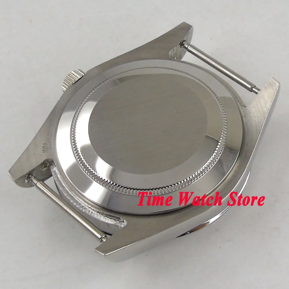 40 5 мм сапфировое стекло окошко даты Лупа 316L нержавеющая сталь части корпуса