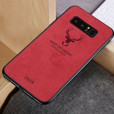 Red Christmas Deer Чехол на самсунг Ультра-тонкий мягкий силиконовый ударопрочный матовый Бэтмен с рождественским оленем, чехол для Samsung Galaxy S8 s9 s10 Plus Note 8 9 чехол - Цвет: Red Christmas Deer