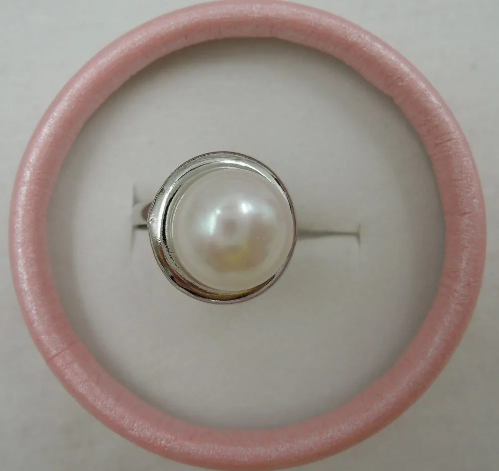 Кольцо с натуральным пресноводным жемчугом 100%|pearl ring|ring ringnatural pearl ring |