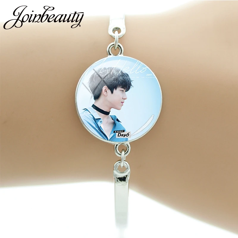 JOINBEAUTY K-POP Day6 фотоальбом стеклянный кабошон купольный браслет ювелирные изделия