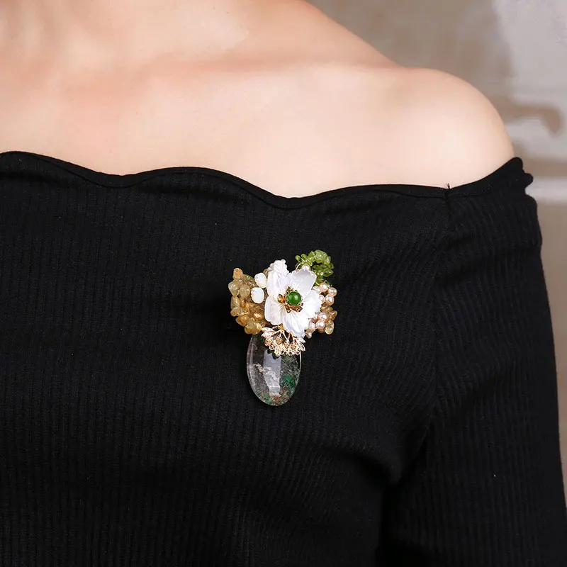 Модные Роскошные туфли с кисточками 100% натуральный пресноводный жемчуг корсаж