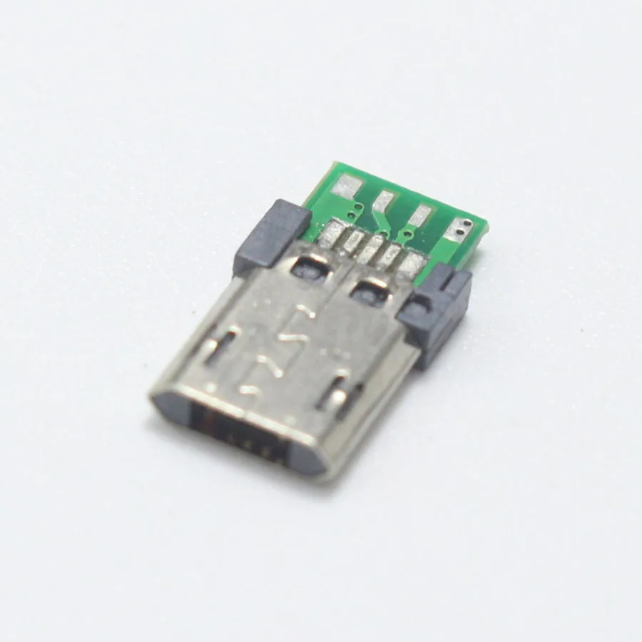 10 шт. 5Pin Micro USB штекер Адаптер разъем 2,54 мм сварная плата конвертер Pinboard для мобильного телефона линии передачи данных