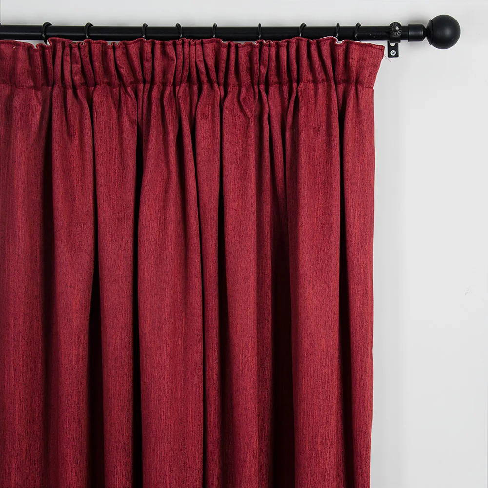 burgundy Topfinel плотные термо твердые современные затемненные шторы для гостиной спальни двери оконные занавески шторы оконные обработки - Цвет: burgundy