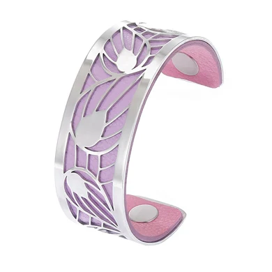 Cremo Модный Браслет-манжета в форме листа, браслеты для женщин Bijoux Yoiumit, ювелирные изделия из нержавеющей стали, Реверсивные кожаные браслеты