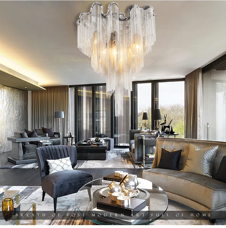 Люстра с Френч цепью встроенная лампа для фойе столовой ресторана|chandelier lamp|flush mount