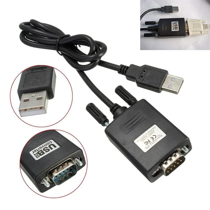 Преобразователь кабеля RS232 Serial на USB 2 0 PL2303 для Win 7 8 10 PR QJY99|Компьютерные кабели и