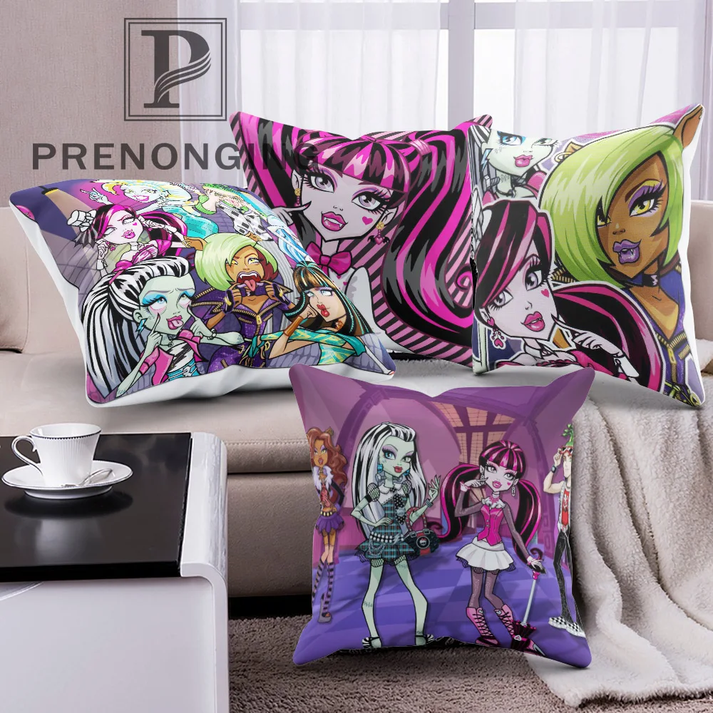 Заказная наволочка Culaura Clawdeen Monster High квадратная Подушка на молнии с рисунком(с одной стороны) 180117#91