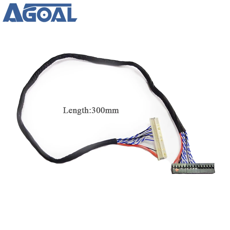 400 мм LVDS кабель FIX-30P-D8 1ch 8-бит 30 контактов 30pin один 8 линия для 26-47 дюймов Большой экран панель 2 модели
