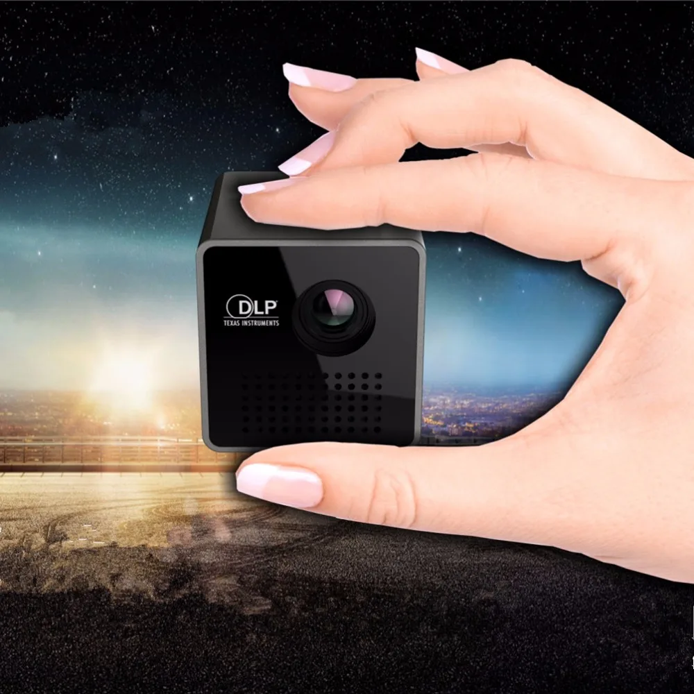 2017 Новый MINI LED пико проектор Full HD 1080 P 3D домашнего кинотеатра Портативный
