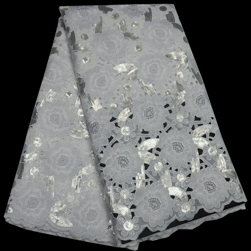 Бесплатная доставка (5 ярдов/шт) Высококачественная африканская кружевная ткань