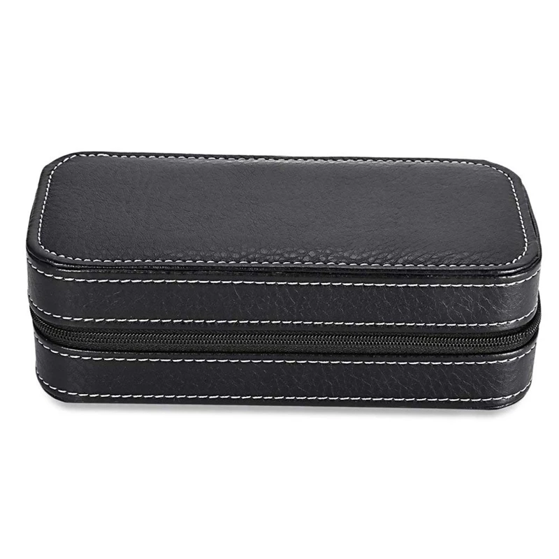 2 сетки из искусственной кожи чехол для хранения наручных часов на молнии