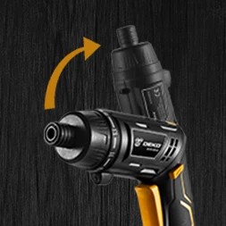 DEKO DCS3.6DU2 Беспроводная электрическая отвертка DIY Бытовая аккумуляторная батарея отвертка с поворотной ручкой светодиодный светильник