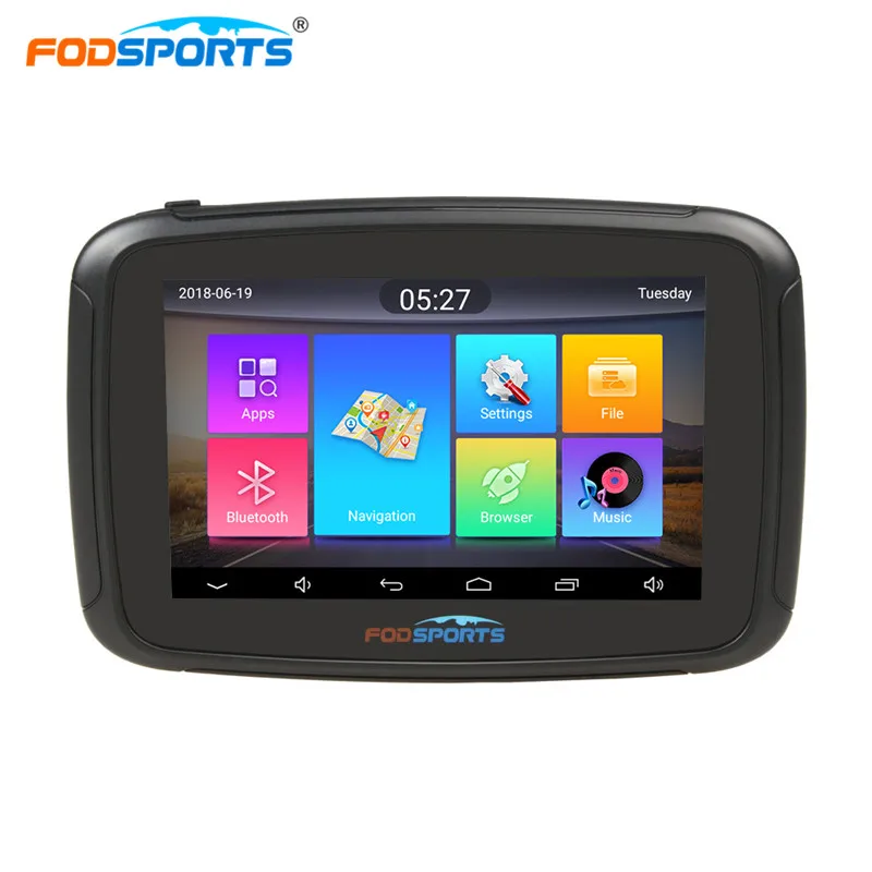 

Fodsports Motorcycle Navigation RAM 1G ROM 16G Android 6.0 IPX7 Waterproof GPS Traker WIFI Bluetooth Car Navigator Free Maps