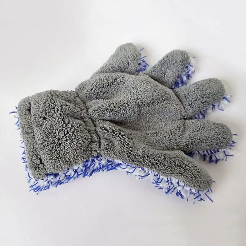 

Soft Car Cleaning Glove Ultra Soft Car Wash Mitt Easy To Dry Auto Detailing Microfiber Wash Mitt