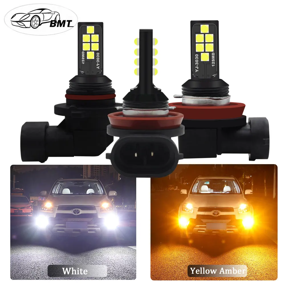 BMT led lamp h11 лампа лампы h8 светодиодные neblinero fog lights лед противотуманки дневные