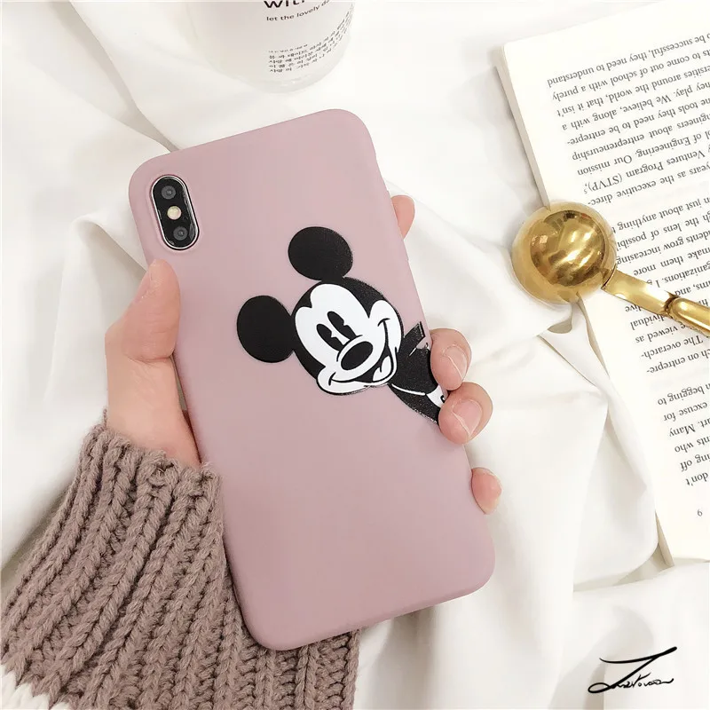 Силиконовый чехол SICOOTE Mickey Stitch для Samsung A10 A20 с сердечком и мультипликационным