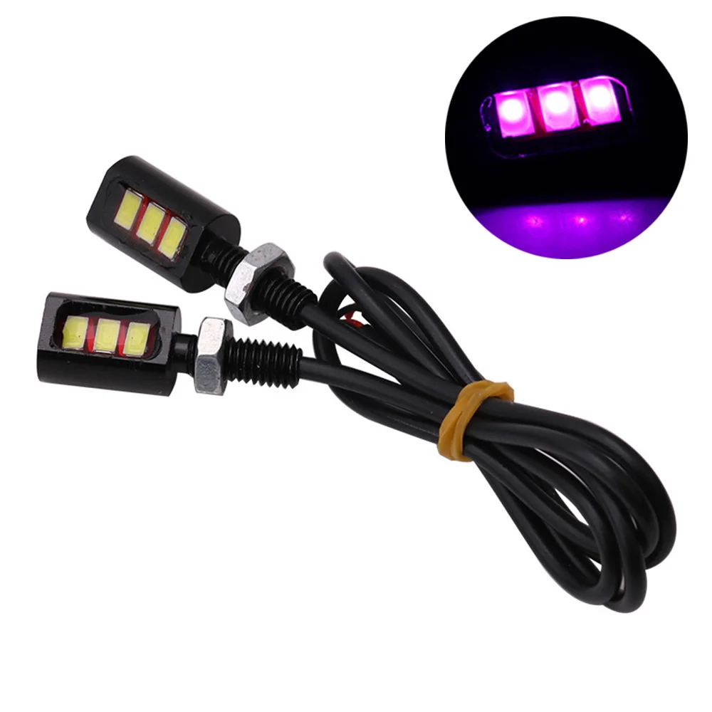 2 шт 12V 3W болт 5630 3SMD 3LED ФАРЫ для автомобиля мотоцикла номерного знака 7000~ 8000K