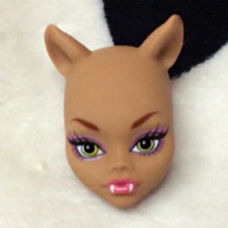 1 Мягкая кукла для практики макияжа голова для куклы Monster High BJD кукла для отработки нанесения макияжа Голова монстра без макияжа - Цвет: 1