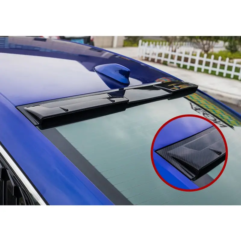 Для Honda Accord, спойлер на крышу, высокое качество, абс материал, Водная передача, псевдо углеродное волокно, черный спойлер на крышу