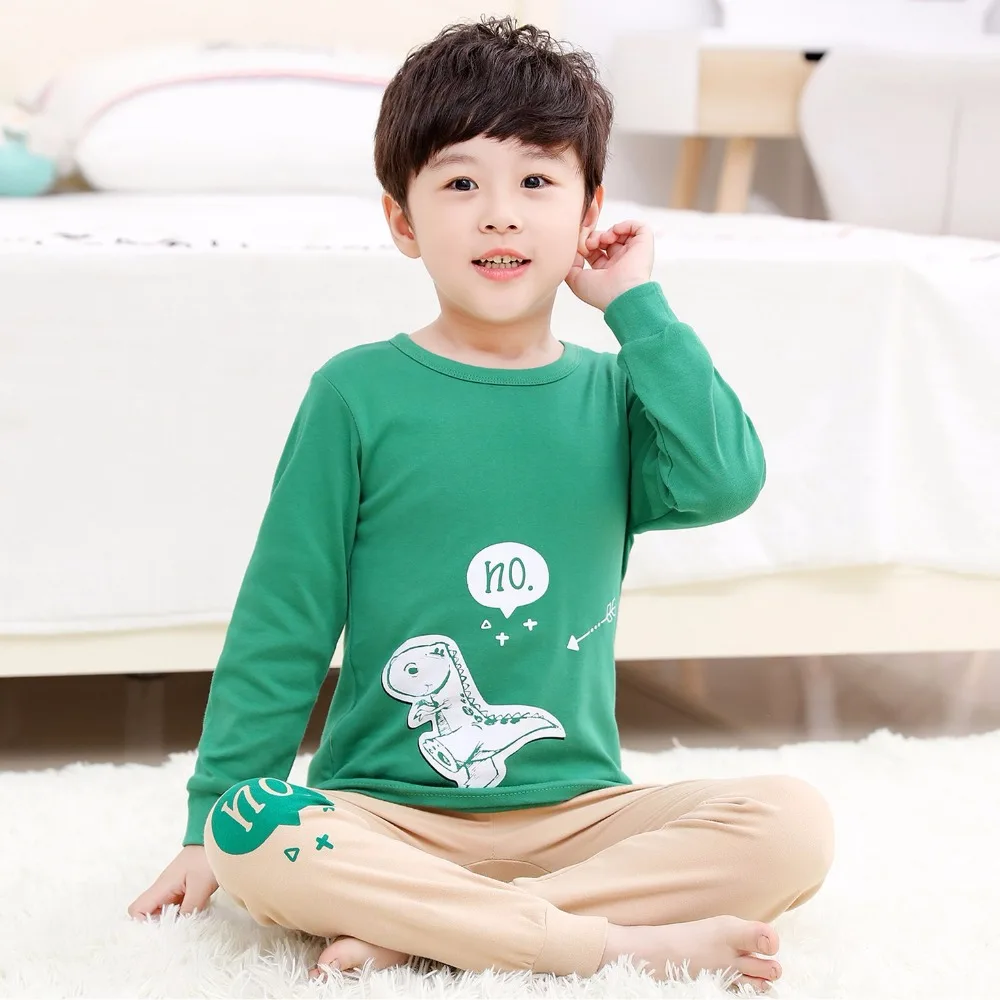 Зимняя одежда для сна на Новый год хлопковые пижамы Детский Рождественский