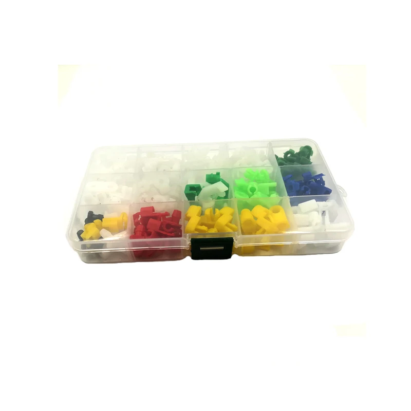 160PCS With BOX KE LI MI 160 штук Авто универсальный пластиковый замок для левой и правой двери зажим для бокового крепежа фиксаторы автомобильные зажимы для проводов коробка - Название цвета: 160PCS With BOX