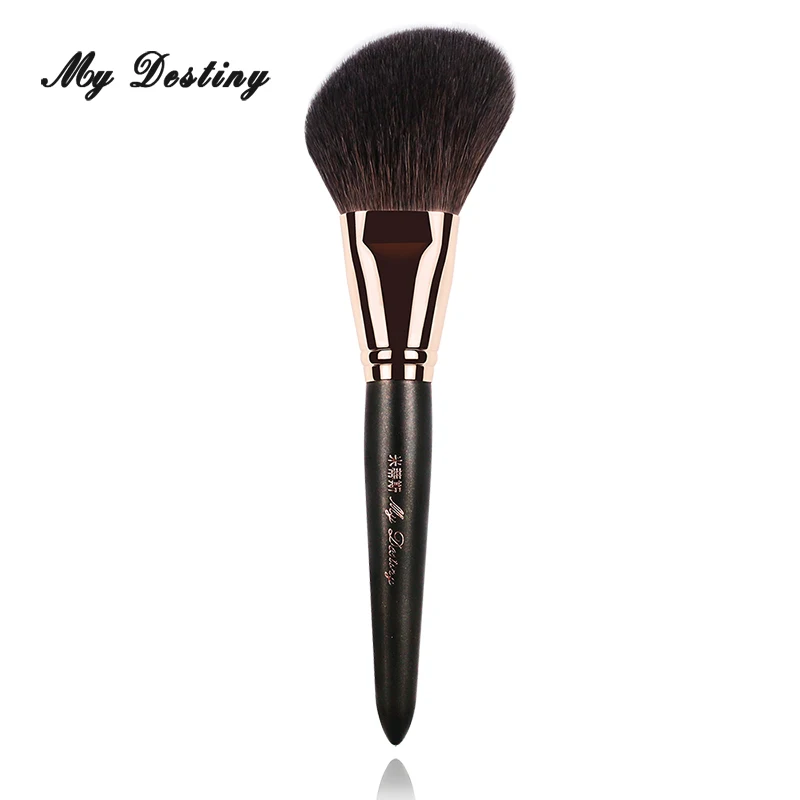 Большая угловая кисть для пудры из козьей шерсти MY delivery Профессиональные кисти