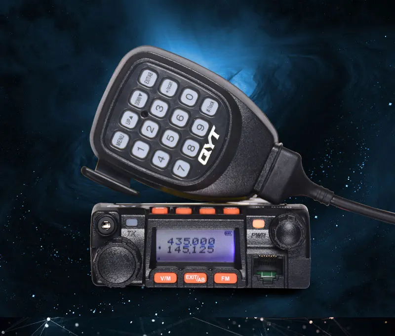 Горячая QYT KT8900 мини VHF UHF 25 ватт двухдиапазонный мобильный радио 136-174 МГц VHF 400-480 МГц UHF Любительская ветчина
